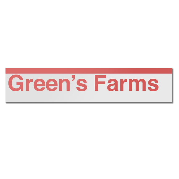 Green's Farms Sign