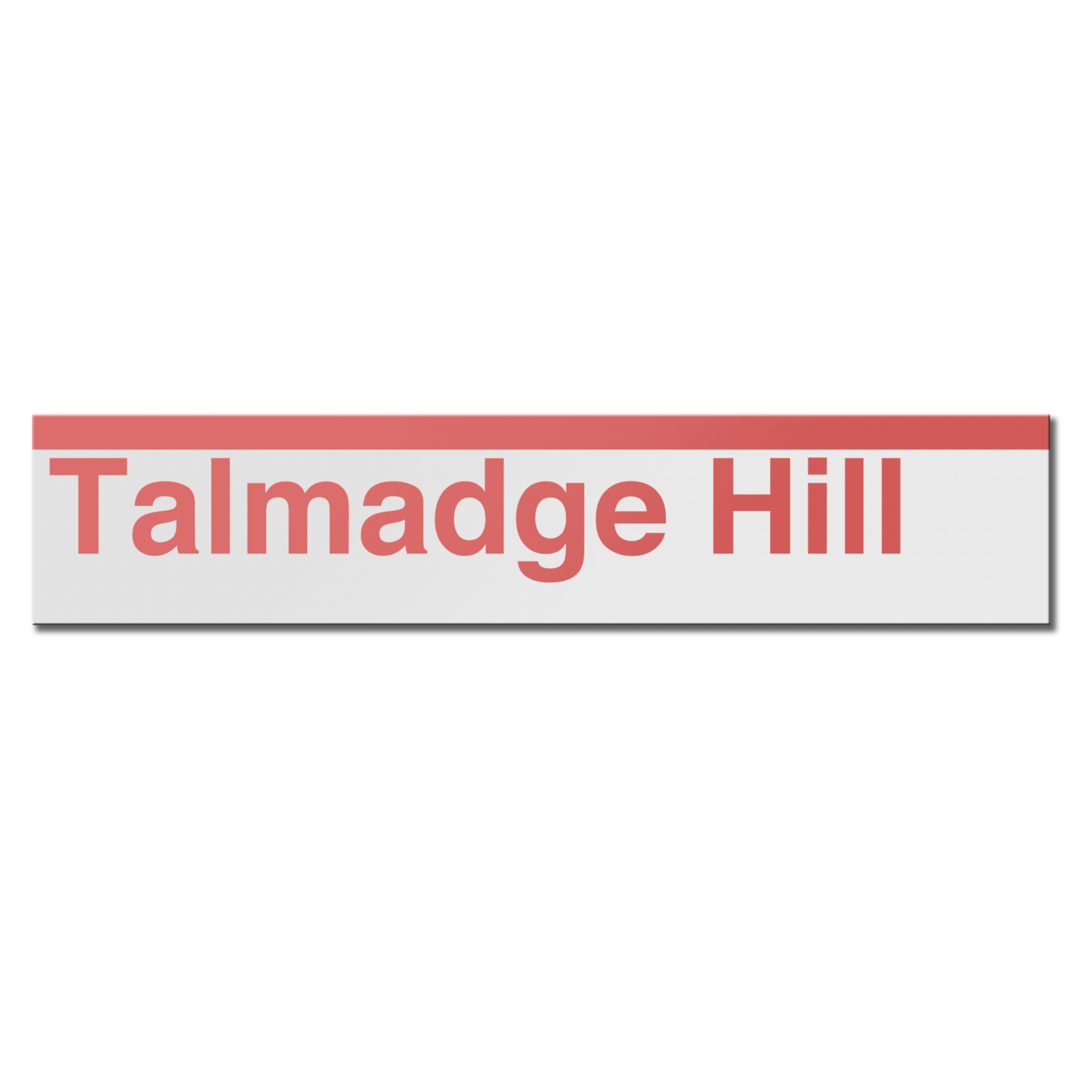 Talmadge Hill Sign