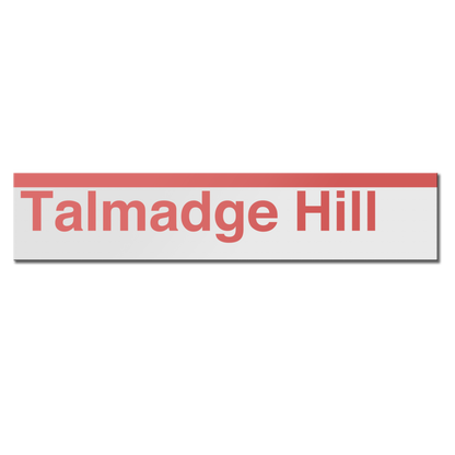 Talmadge Hill Sign