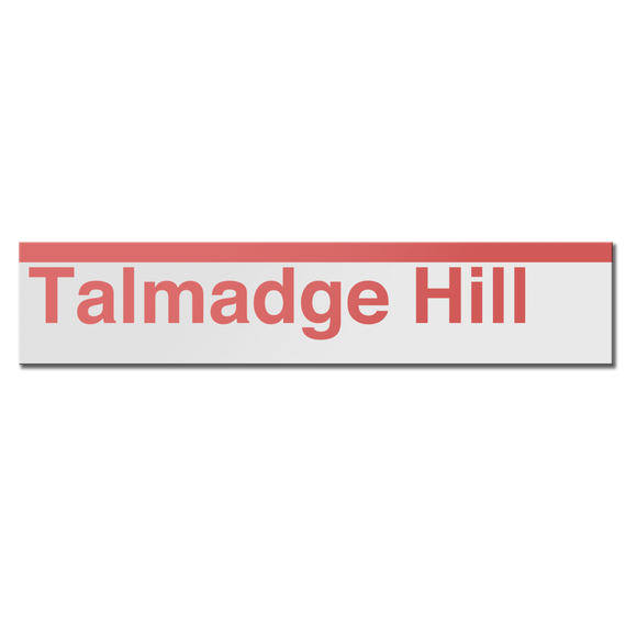 Talmadge Hill Sign