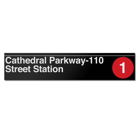Cathedral Parkway (110 Street) (1) Sign