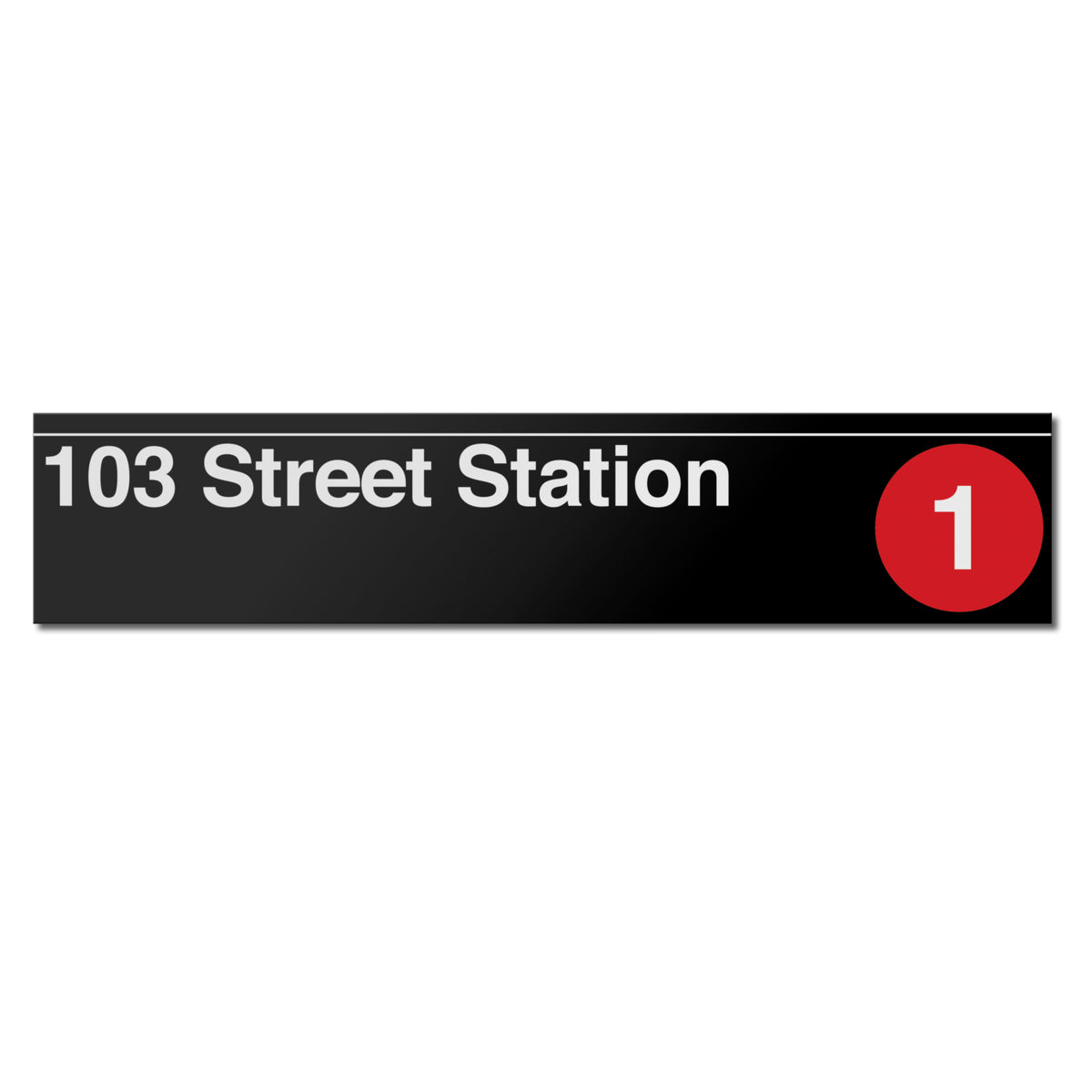 New York Subway 103 Street (1) Sign – Transit Gifts