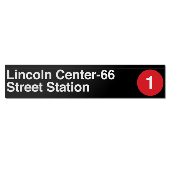 Lincoln Center / 66 Street Sign