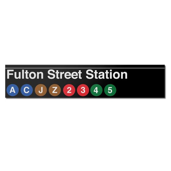 Fulton Street (ACJZ2345) Sign