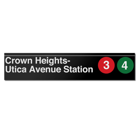 Crown Heights / Utica Avenue Sign