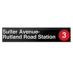 Sutter Avenue / Rutland Road Sign