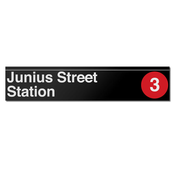 Junius Street Sign