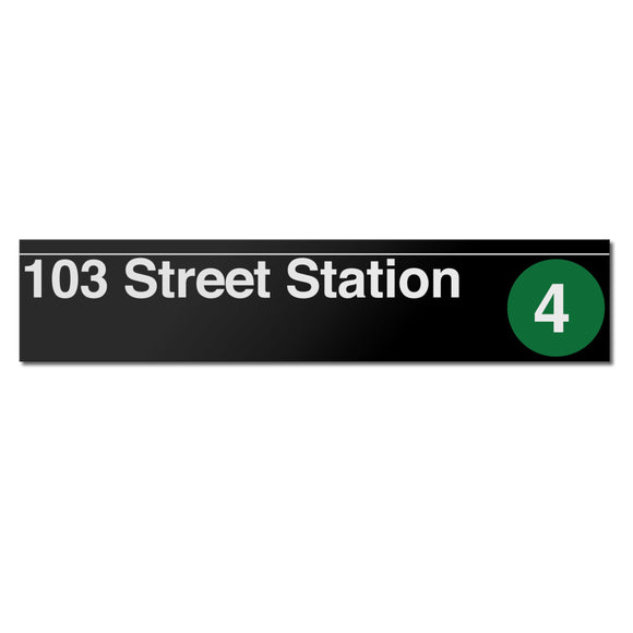 103 Street (6) Sign