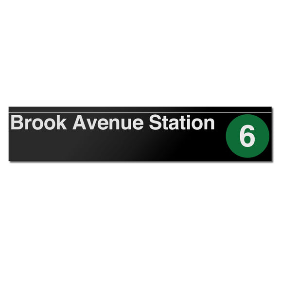 Brook Avenue Sign