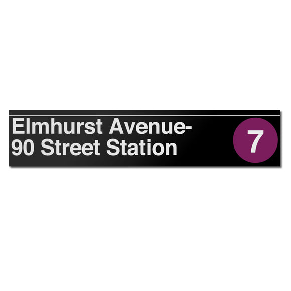 Elmhurst Avenue / 90 Street (7) Sign
