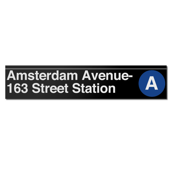 Amsterdam Avenue / 163 Street Sign