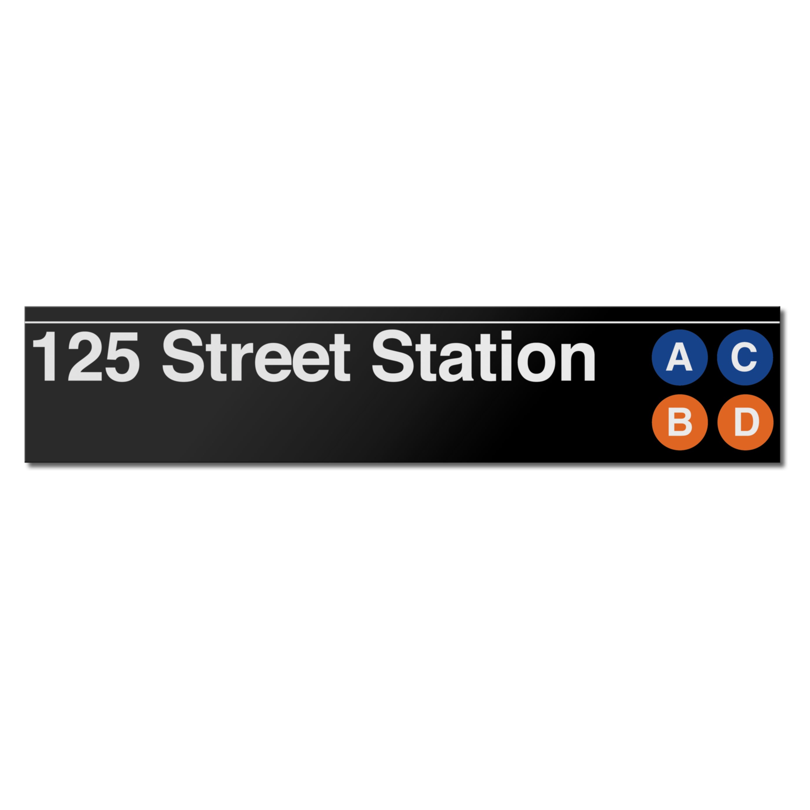 125 Street (A B C D) Sign