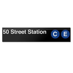 50 Street (C E) Sign
