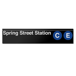 Spring Street (C E) Sign