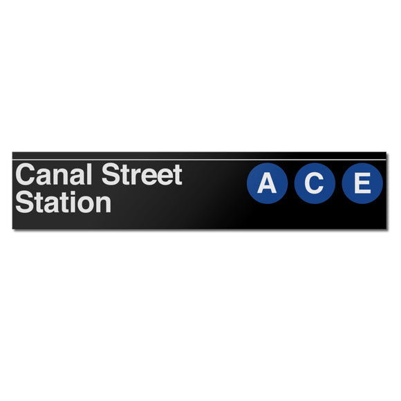 Canal Street (A C E) Sign