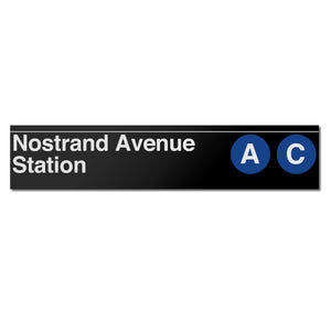 Nostrand Avenue (A C) Sign
