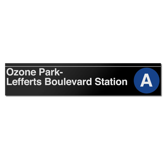Ozone Park / Lefferts Boulevard Sign