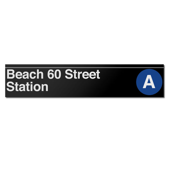Beach 60 Street Sign