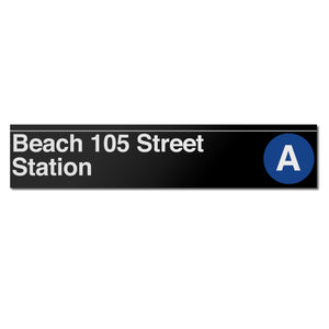 Beach 105 Street Sign