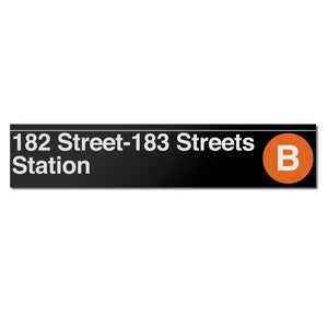 182 Street / 183 Street Sign