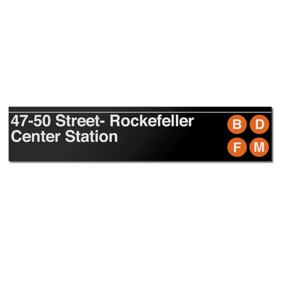 47-50 Street / Rockefeller Center Sign