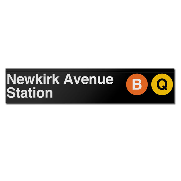 Newkirk Avenue (B Q) Sign