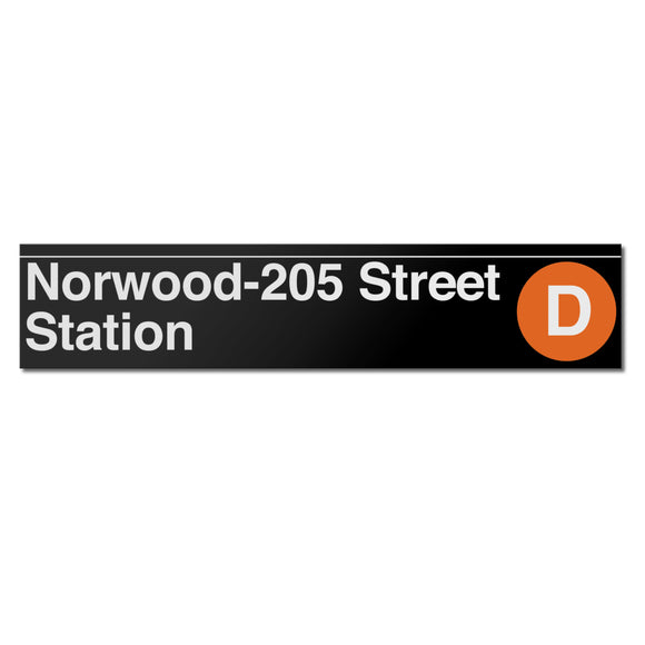 Norwood / 205 Street Sign