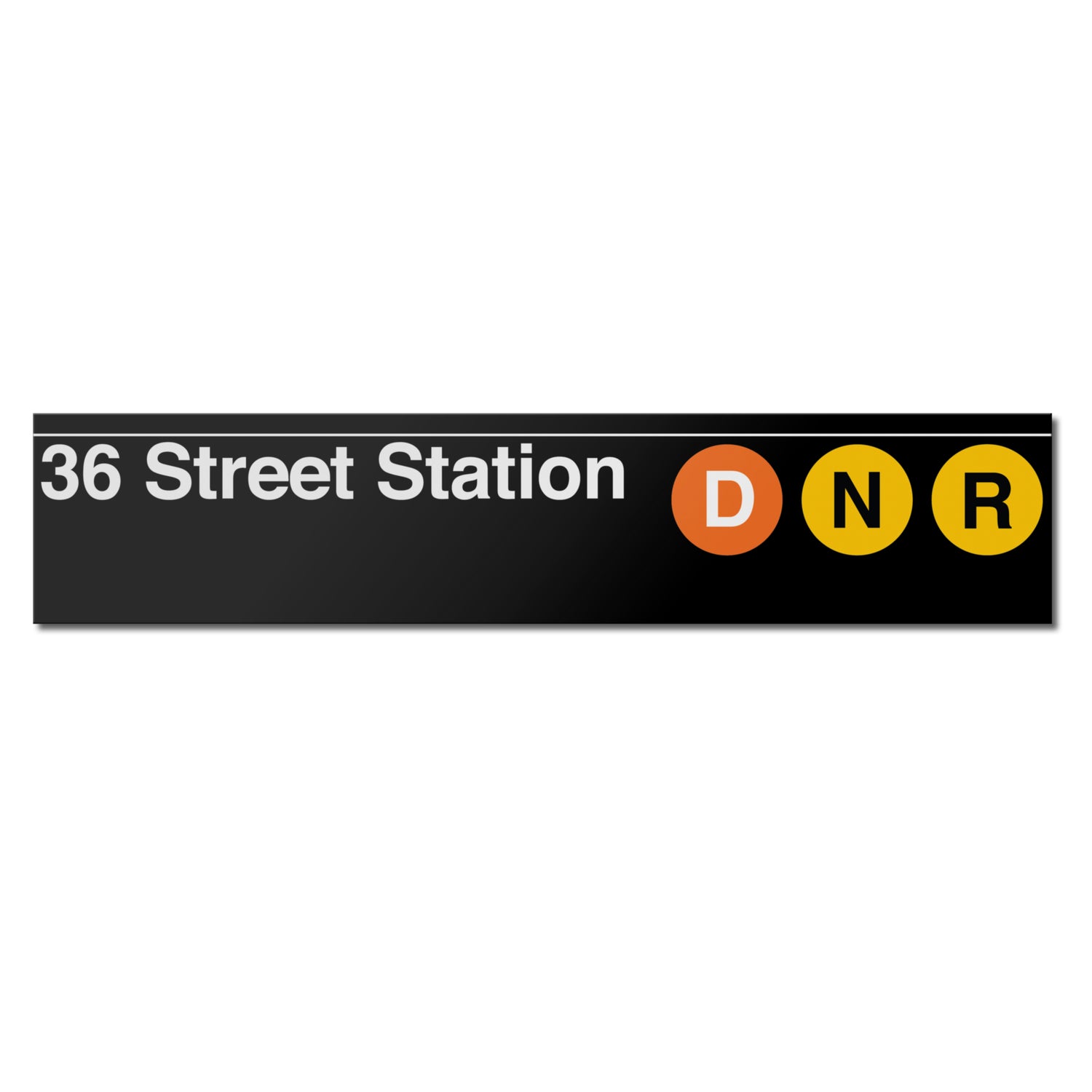 36 Street (D N R) Sign