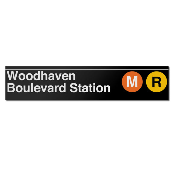 Woodhaven Boulevard (M R) Sign