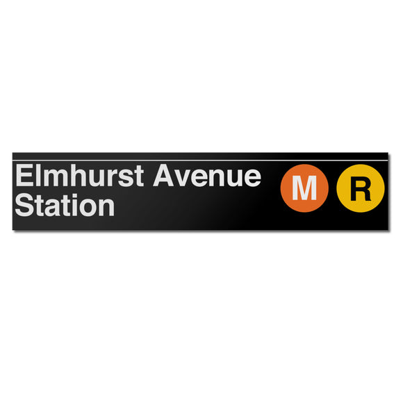 Elmhurst Avenue (M R) Sign