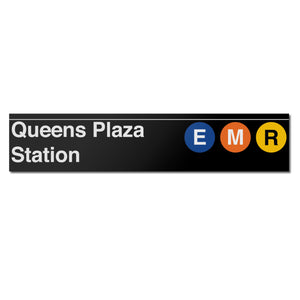 Queens Plaza (E M R) Sign