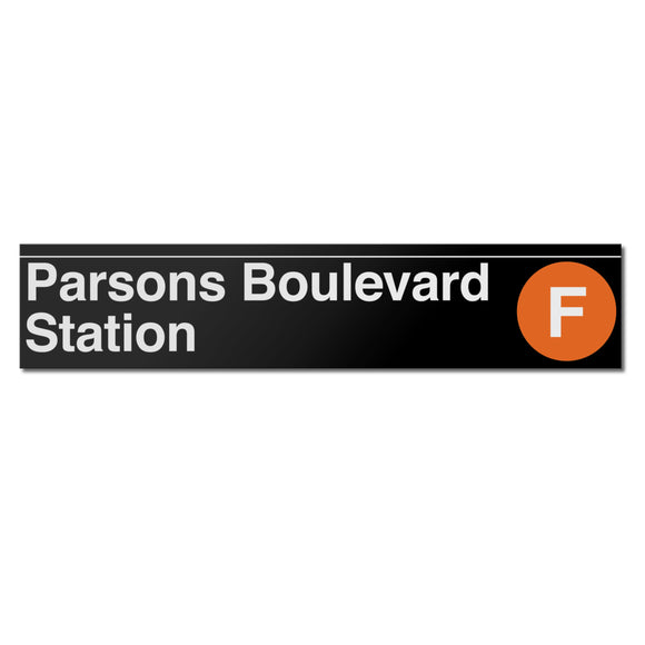 Parsons Boulevard (F) Sign