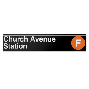 Church Avenue (F) Sign