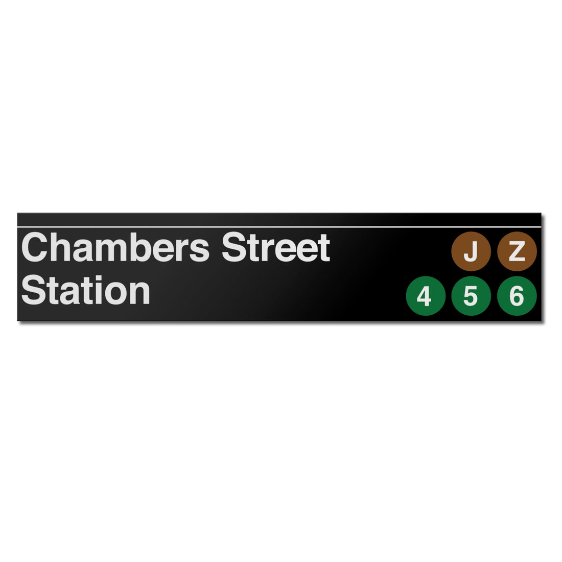 Chambers Street (JZ456) Sign