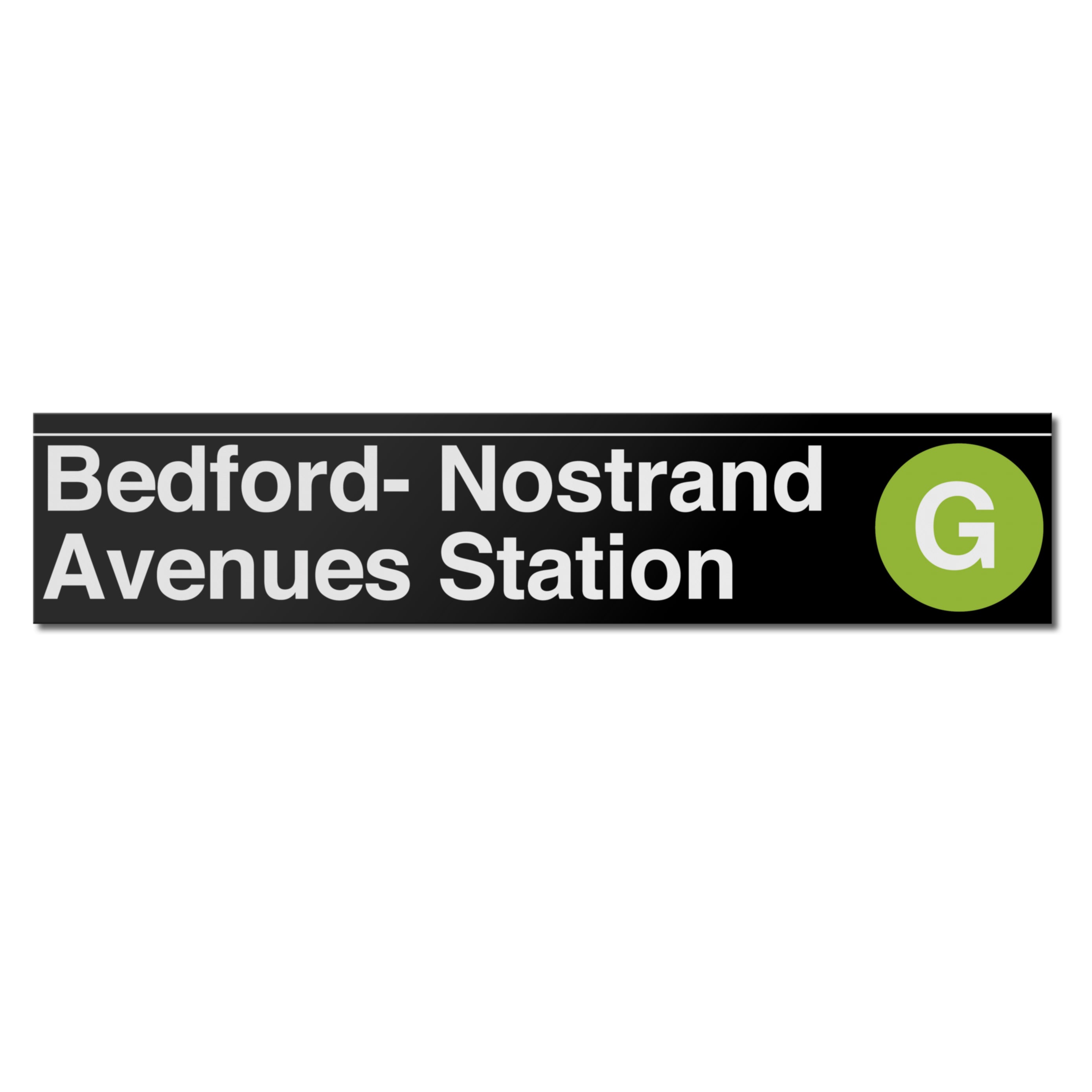 Bedford / Nostrand Avenues (G) Sign