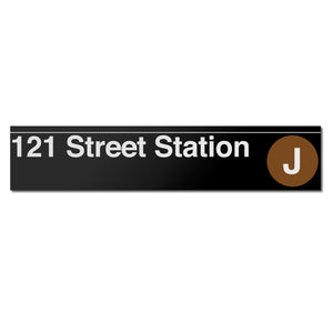 121 Street (J Z) Sign