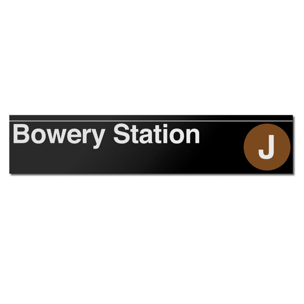 New York Subway Bowery Sign – Transit Gifts