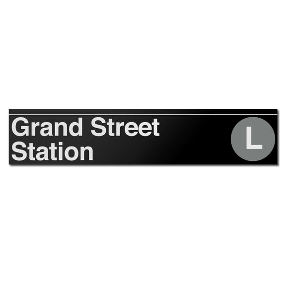 Grand Street (L) Sign