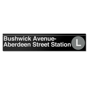 Bushwick Avenue / Aberdeen Street Sign