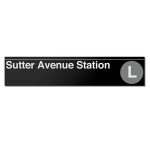 Sutter Avenue Sign