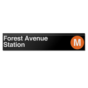 Forest Avenue Sign
