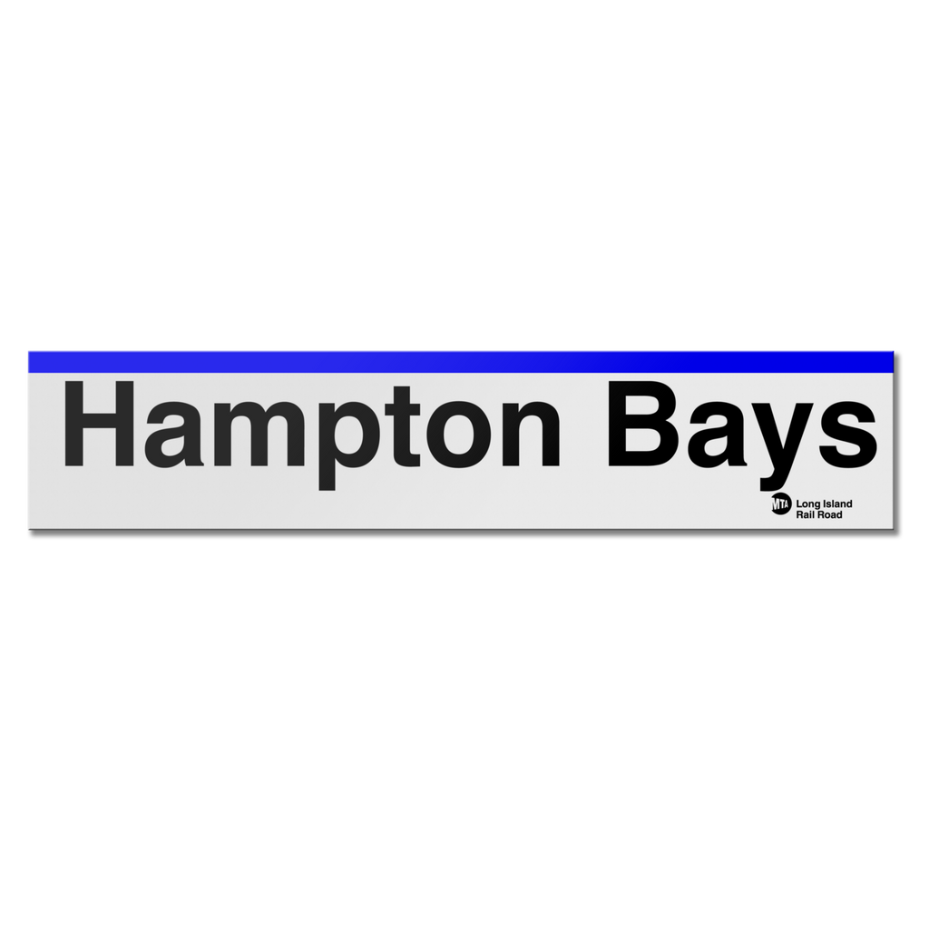LIRR Hampton Bays Sign Transit Gifts