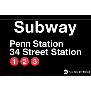 Penn Station Subway Magnet