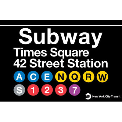 Times Square Subway Magnet