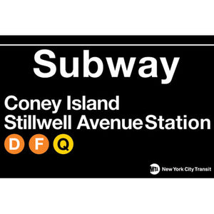 Coney Island Subway Magnet