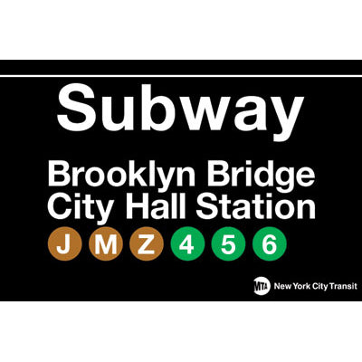 Brooklyn Bridge Subway Magnet