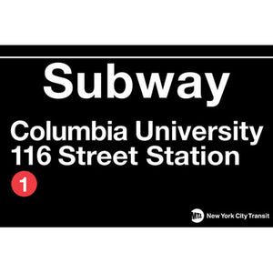 Columbia University Subway Magnet