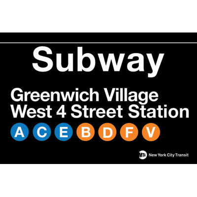 Greenwich Village Subway Magnet