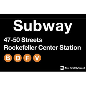 Rockefeller Center Subway Magnet