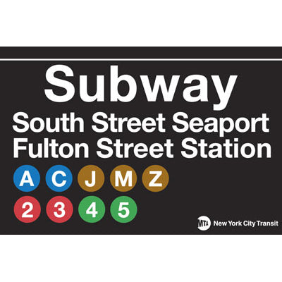 South Street Seaport Subway Magnet